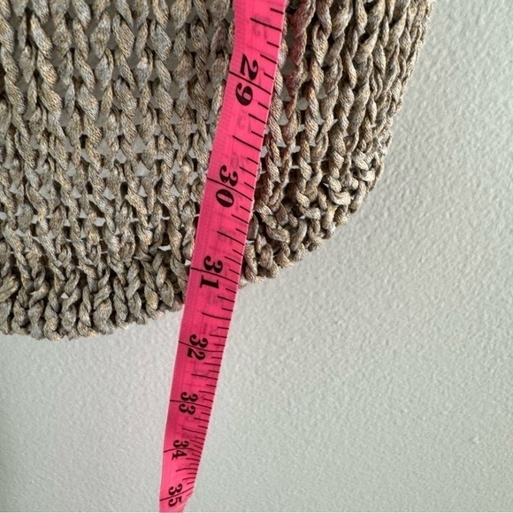 j.mclaughlin tan gold open knit long sleeve sweater - Picture 8 of 9